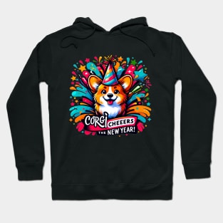 Corgi, New Years Bash Hoodie